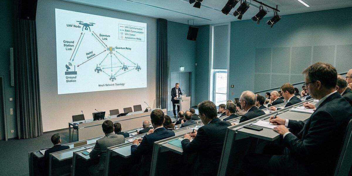 Academic conference presentation of the DustBot communication system