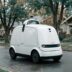 Nuro autonomous delivery vehicle on a suburban road